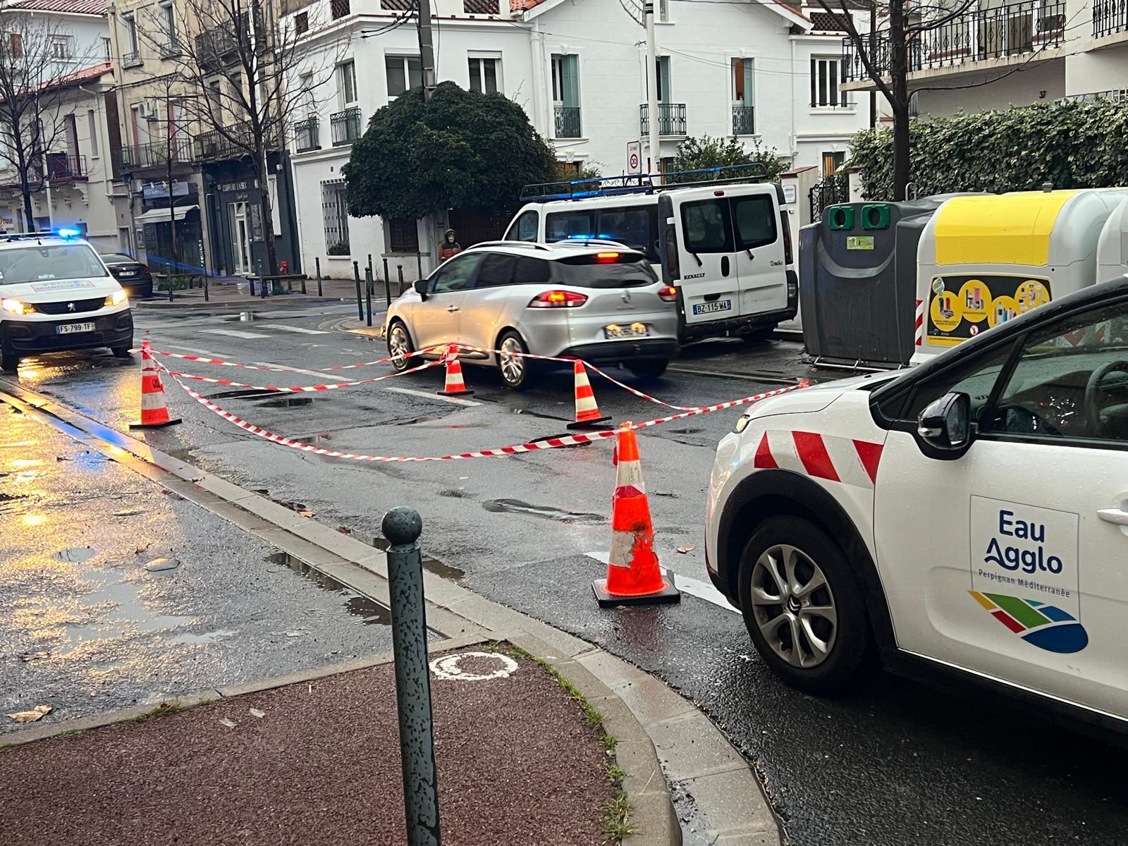 Perpignan : l&rsquo;avenue Julien Panchot s&rsquo;effondre, la circulation coupée net !