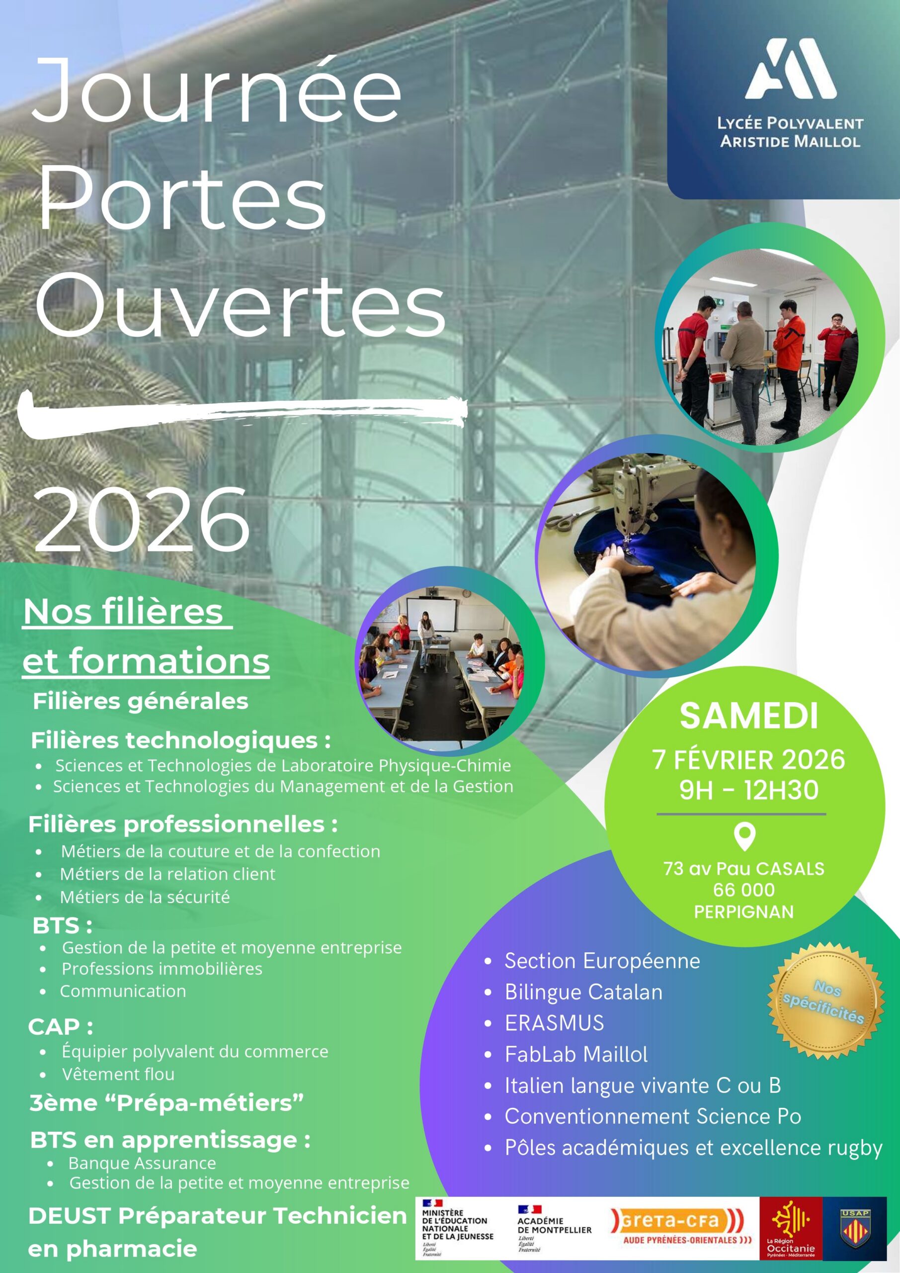 Le Lycée Aristide Maillol de Perpignan célèbre ses 30 ans et ouvre ses portes