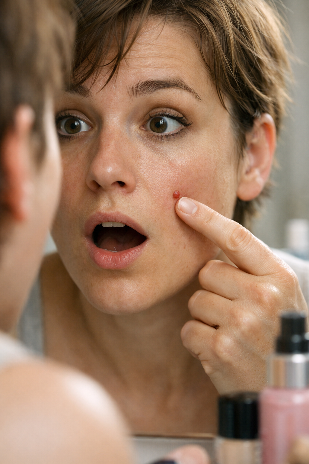 Maquillage : Pourquoi un bouton après une soirée n&rsquo;apparaît que trois jours plus tard ?