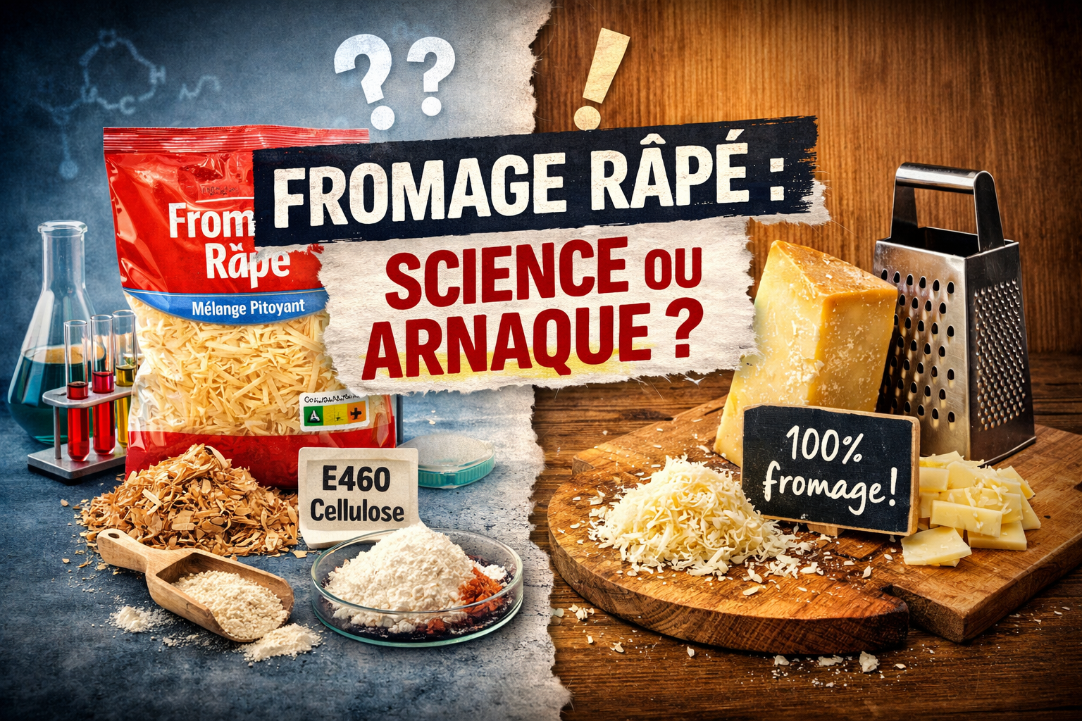 Fromage râpé en sachet : que cache vraiment ce que nous mangeons ?