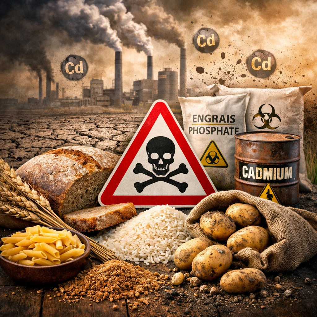Cadmium : le poison invisible qui s’invite dans nos assiettes
