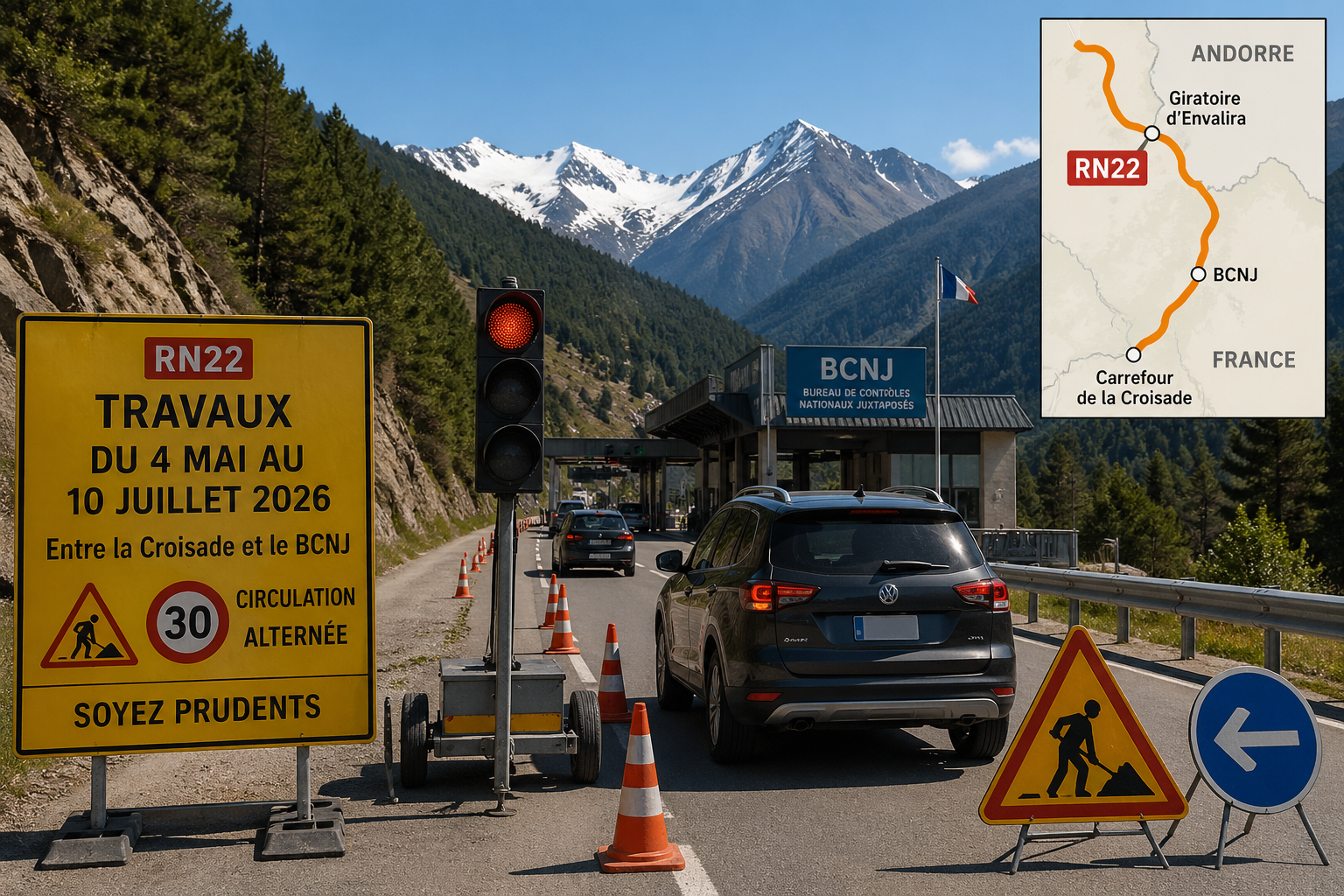 RN22 : le grand chantier qui va bousculer la route de l’Andorre