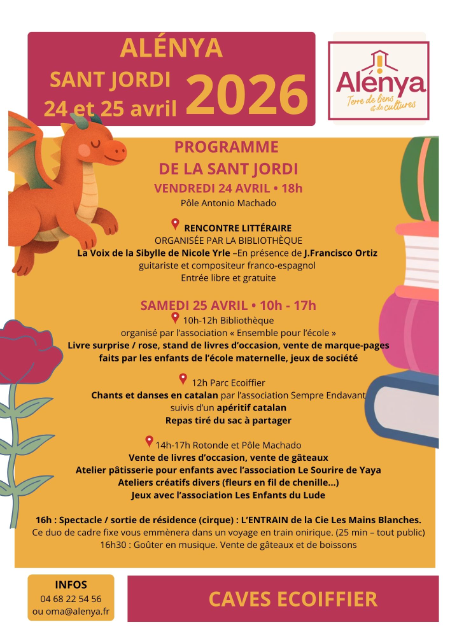 Alénya célèbre la Sant Jordi avec panache et poésie