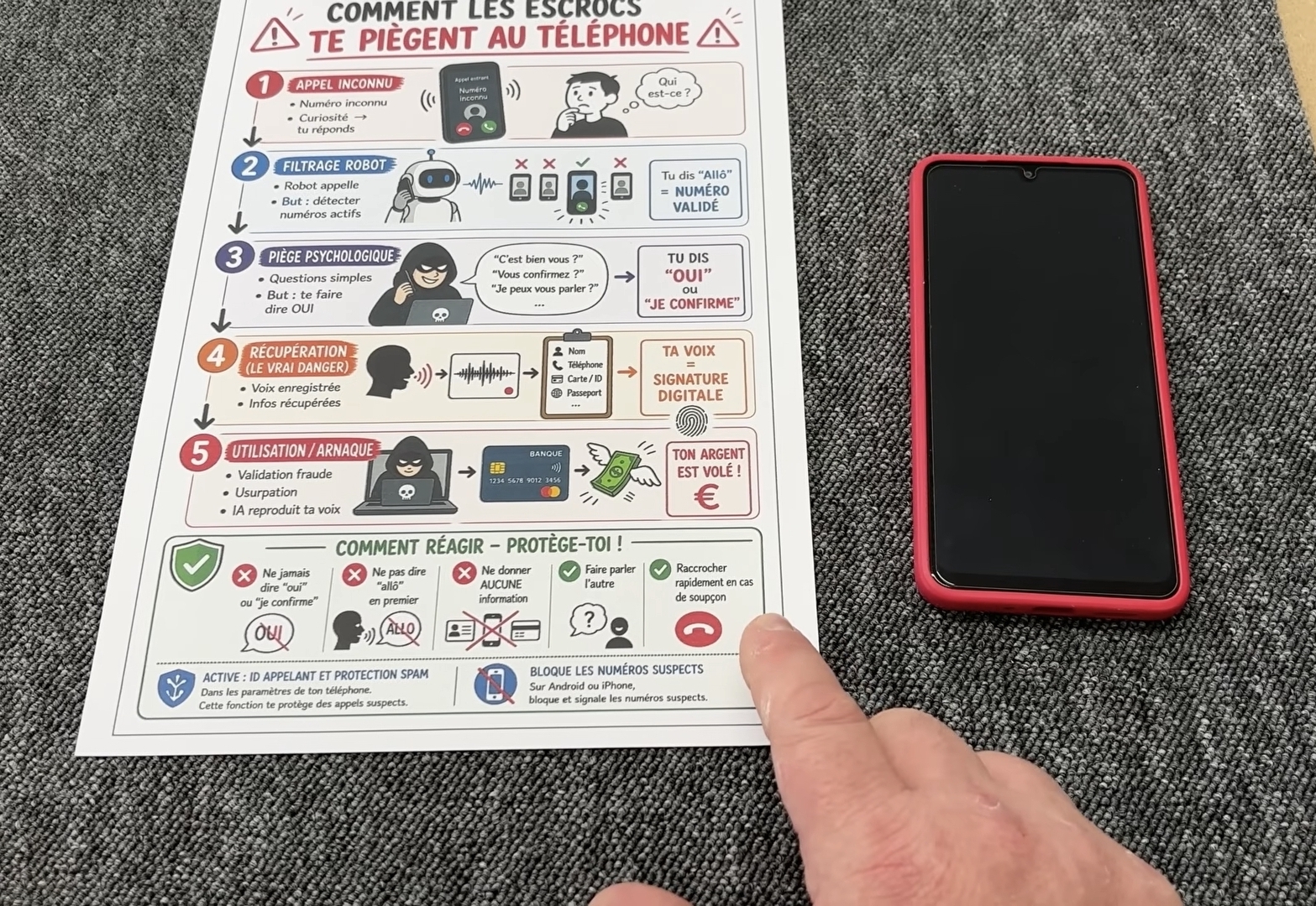 Allô, ne prononcez plus jamais ce mot : les cinq phrases qui vident votre compte
