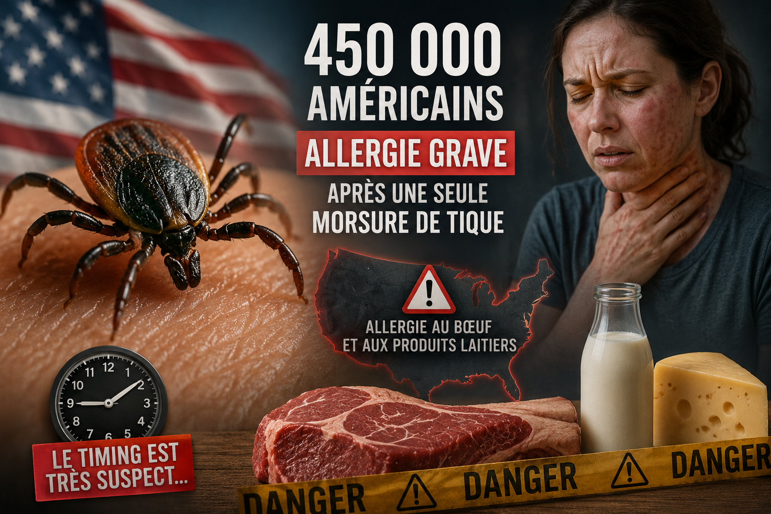 Une simple morsure de tique bouleverse la vie de centaines de milliers d’Américains