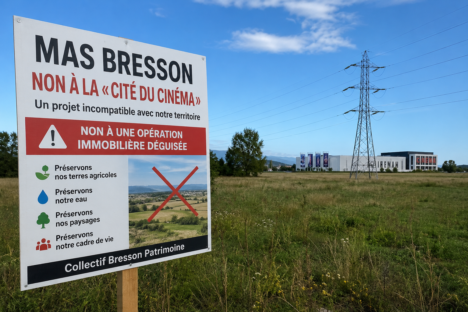 Mas Bresson : le collectif monte au créneau contre le retour du projet de « Cité du cinéma »
